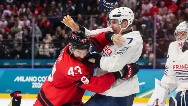 Горячая новость | Сборная Франции отстранила хоккеиста от ОИ за драку в матче с Канадой