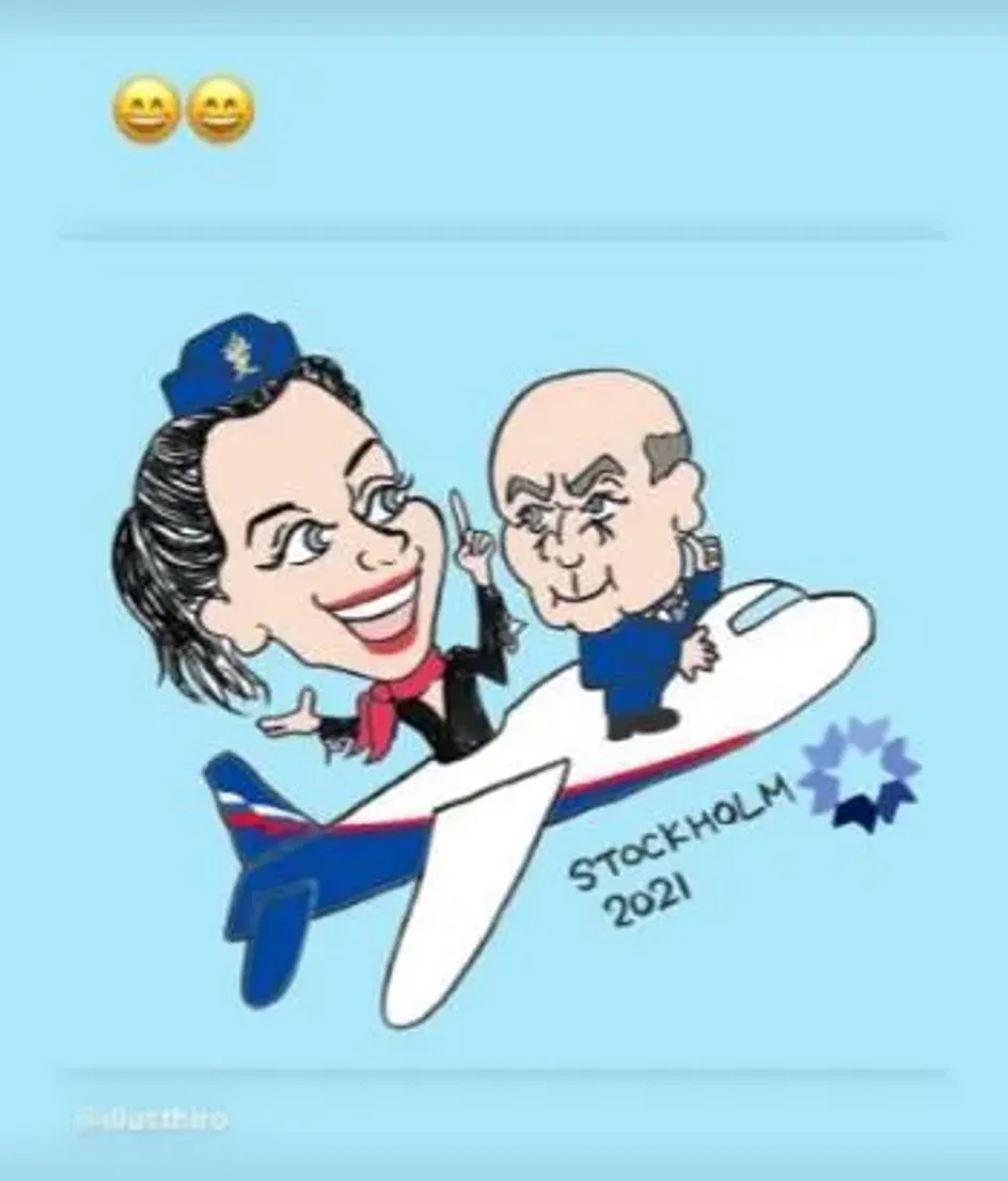 Карикатура на Туктамышеву и Алексея Мишина покорила соцсети Карикатура на Туктамышеву и Алексея Мишина покорила соцсети